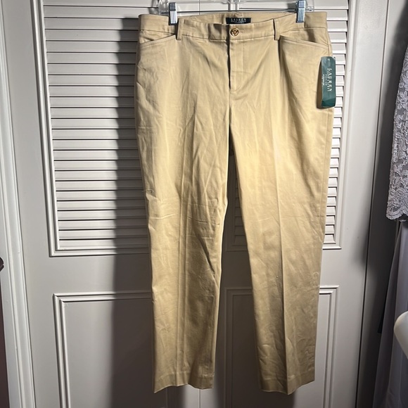 Pants 14p, Ralph Lauren Khaki Cotton Long Pants, NWT!
Pockets , Belt Loops! - Picture 4 of 4